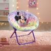 imageIdea Nuova Disney Minnie Mouse Toddler 19quot Folding Saucer Chair Portable Fun Character Design Ages 3Minnie Mouse Purple