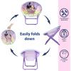 imageIdea Nuova Disney Minnie Mouse Toddler 19quot Folding Saucer Chair Portable Fun Character Design Ages 3Minnie Mouse Purple