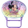 imageIdea Nuova Disney Minnie Mouse Toddler 19quot Folding Saucer Chair Portable Fun Character Design Ages 3Minnie Mouse Purple