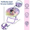 imageIdea Nuova Disney Minnie Mouse Toddler 19quot Folding Saucer Chair Portable Fun Character Design Ages 3Minnie Mouse Purple