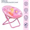 imageIdea Nuova Disney Minnie Mouse Toddler 19quot Folding Saucer Chair Portable Fun Character Design Ages 3Peppa Pig