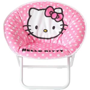 imageIdea Nuova Disney Minnie Mouse Toddler 19quot Folding Saucer Chair Portable Fun Character Design Ages 3Hello Kitty