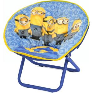 imageIdea Nuova Disney Minnie Mouse Toddler 19quot Folding Saucer Chair Portable Fun Character Design Ages 3Minions
