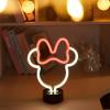 imageIdea Nuova Disney Minnie Mouse Battery Operated LED Neon Table Lamp with 4 Hour Timer