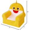imageIdea Nuova Figural Plush Foam Chair for Kids 13D x 17W x 20H in CocomelonBaby Shark