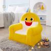 imageIdea Nuova Figural Plush Foam Chair for Kids 13D x 17W x 20H in CocomelonBaby Shark