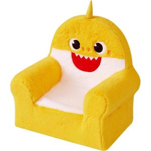 imageIdea Nuova Figural Plush Foam Chair for Kids 13D x 17W x 20H in CocomelonBaby Shark