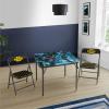 imageIdea Nuova Teenage Mutant Ninja Turtles 3 Piece Childrens Activity Square Table and 2 Folding Chairs Set Ages 3Batman