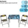 imageIdea Nuova Teenage Mutant Ninja Turtles 3 Piece Childrens Activity Square Table and 2 Folding Chairs Set Ages 3Batman