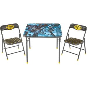 imageIdea Nuova Teenage Mutant Ninja Turtles 3 Piece Childrens Activity Square Table and 2 Folding Chairs Set Ages 3Batman
