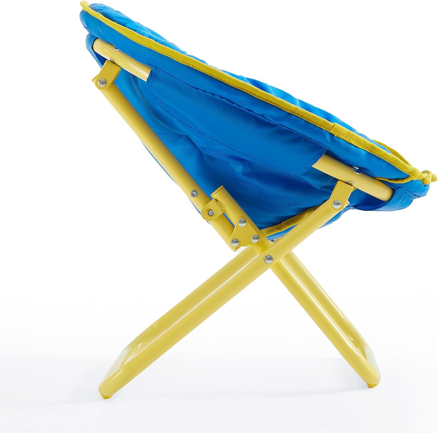 imageBluey Toddler Saucer Chair 19 Folding Kids Chair Ages 3 Portable ampamp Lightweight Cozy Padded Seat for Playroom Bedroom