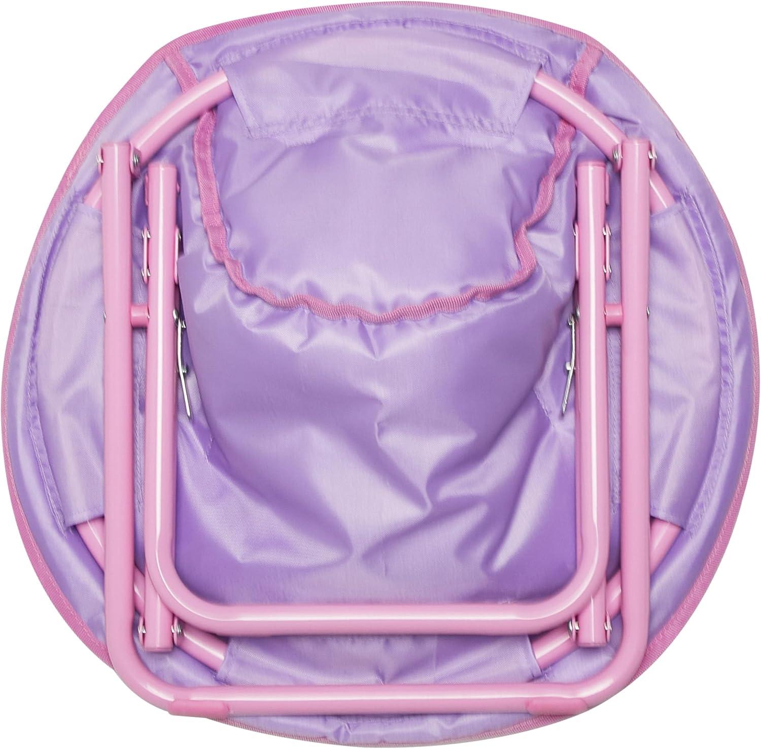 imageDisney Minnie Mouse Toddler Saucer Chair 19 Folding Kids Chair Ages 3 Portable ampamp Lightweight Cozy Padded Seat for Playroom Bedroom