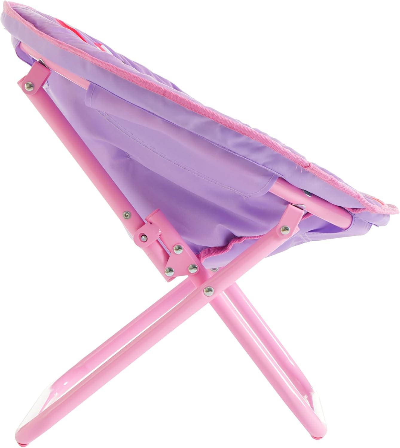 imageDisney Minnie Mouse Toddler Saucer Chair 19 Folding Kids Chair Ages 3 Portable ampamp Lightweight Cozy Padded Seat for Playroom Bedroom