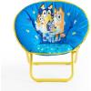 imageBluey Toddler Saucer Chair 19 Folding Kids Chair Ages 3 Portable ampamp Lightweight Cozy Padded Seat for Playroom Bedroom