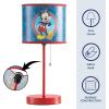 imageDisney Mickey Mouse Kids Table Lamp for KidsStick Lamp with Printed Shade ampamp Pull ChainBedroom or Nursery Nightstand Lighting