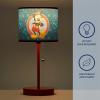 imageDisney Mickey Mouse Kids Table Lamp for KidsStick Lamp with Printed Shade ampamp Pull ChainBedroom or Nursery Nightstand Lighting