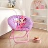 imageDisney Minnie Mouse Toddler Saucer Chair 19 Folding Kids Chair Ages 3 Portable ampamp Lightweight Cozy Padded Seat for Playroom Bedroom
