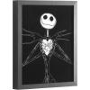 imageDisney Nightmare Before Christmas Jack Skellington LED Dual Wall Art Gothic Halloween Dcor Black ampamp White Skeleton Character Print Tim Burton Nightmare Before Christmas Artwork Spooky Home ampamp Office Decoration in Black Frame