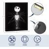 imageDisney Nightmare Before Christmas Jack Skellington LED Dual Wall Art Gothic Halloween Dcor Black ampamp White Skeleton Character Print Tim Burton Nightmare Before Christmas Artwork Spooky Home ampamp Office Decoration in Black Frame