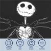 imageDisney Nightmare Before Christmas Jack Skellington LED Dual Wall Art Gothic Halloween Dcor Black ampamp White Skeleton Character Print Tim Burton Nightmare Before Christmas Artwork Spooky Home ampamp Office Decoration in Black Frame