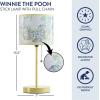 imageDisney Winnie The Pooh Kids Table Lamp for KidsStick Lamp with Printed Shade ampamp Pull ChainBedroom or Nursery Nightstand Lighting