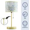 imageDisney Winnie The Pooh Kids Table Lamp for KidsStick Lamp with Printed Shade ampamp Pull ChainBedroom or Nursery Nightstand Lighting