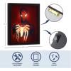 imageMarvel Spiderman Dual LED Wall ArtSuperhero Dcor Red ampamp Blue Comic Style Print Official Framed Artwork for Kids Room Bedroom or Game Room16quotx16quot