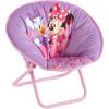 imageDisney Minnie Mouse Toddler Saucer Chair 19 Folding Kids Chair Ages 3 Portable ampamp Lightweight Cozy Padded Seat for Playroom Bedroom