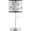 imageDisney Nightmare Before Christmas Kids Table Lamp for KidsStick Lamp with Printed Shade ampamp Pull ChainBedroom or Nursery Nightstand Lighting
