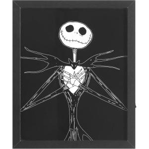 imageDisney Nightmare Before Christmas Jack Skellington LED Dual Wall Art Gothic Halloween Dcor Black ampamp White Skeleton Character Print Tim Burton Nightmare Before Christmas Artwork Spooky Home ampamp Office Decoration in Black Frame