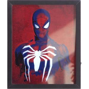 imageMarvel Spiderman Dual LED Wall ArtSuperhero Dcor Red ampamp Blue Comic Style Print Official Framed Artwork for Kids Room Bedroom or Game Room16quotx16quot
