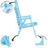 imageIdea Nuova Gabbys Dollhouse Kids Folding Beach Chair with Umbrella Outdoor Chair for Girls Ages 3Portable Lightweight UV Protection  Patio Pool Beach Travel AccessoryBluey