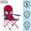imageMarvel Spiderman Figural Camp Chair for Kids IndoorOutdoor Use Ages 3Spiderman