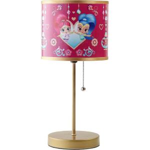 imageIdea Nuova Shimmer and Shine Kids Room Stick Table Lamp with Pull Chain Themed Printed Decorative Shade