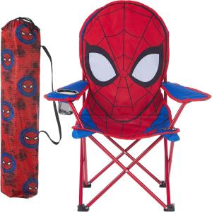 imageMarvel Spiderman Figural Camp Chair for Kids IndoorOutdoor Use Ages 3Spiderman