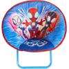 imageMarvel Spidey and His Amazing Friends Toddler Saucer Chair 19 Folding Kids Chair Ages 3 Portable ampamp Lightweight Cozy Padded Seat for Playroom Bedroom
