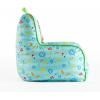 imageCocomelon Toddler Square Bean Bag Sofa Chair with Piping and Top Carry HandleSoft Lightweight Kids Lounge Seating