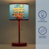 imageDisney Pixar Cars Kids Table Lamp for KidsStick Lamp with Printed Shade ampamp Pull ChainBedroom or Nursery Nightstand Lighting