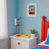 imageDisney Pixar Cars Kids Table Lamp for KidsStick Lamp with Printed Shade ampamp Pull ChainBedroom or Nursery Nightstand Lighting