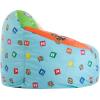 imageIdea Nuova Cocomelon Toddler Bean Bag Chair Soft Comfortable Kids Seating for Playrooms Bedrooms ampamp NurseriesBlue Round Chair with Fun Character DesignAges 3
