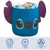 imageIdea Nuova Disney Stitch Figural Rope Storage Organizer Basket 10quot H x 10quot W Pack of 2Pack of 2