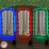 imageIdea Nuova Wicked The Movie LED Color Changing Light Up Wavy Wall Mirror 165quot H x 1028quot W