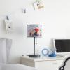 imagePeanuts Snoopy Kids Table Lamp for KidsStick Lamp with Printed Shade ampamp Pull ChainBedroom or Nursery Nightstand Lighting