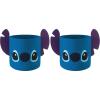 imageIdea Nuova Disney Stitch Figural Rope Storage Organizer Basket 10quot H x 10quot W Pack of 2Pack of 2