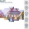 imageBluey 5 Piece Wall Art SetKids Room Dcor with Iconic Bluey Graphics Ready to Hang Canvas Panels Decorative Accent for Playroom Bedroom or Nursery 40quot W x 20quot H