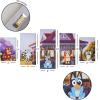 imageBluey 5 Piece Wall Art SetKids Room Dcor with Iconic Bluey Graphics Ready to Hang Canvas Panels Decorative Accent for Playroom Bedroom or Nursery 40quot W x 20quot H