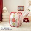 imageGrinch Dr Seuss Collapsible Laundry Basket Lightweight Clothes Storage Organizer Foldable Hamper for Bedroom ampamp Playroom Holiday Season Dcor
