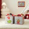 imageGrinch Dr Seuss Storage Cubes for Kids2 Pack Collapsible Fabric Bins with Handles Holiday Organizer Boxes for Bedroom Playroom ampamp Nursery Festive Christmas Storage Baskets