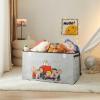 imagePeanuts Collapsible Storage Trunk with LidLarge Chest Organizer for Kids Bedroom Playroom ampamp NurseryDurable Fabric Toy Box with Handles