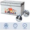 imagePeanuts Collapsible Storage Trunk with LidLarge Chest Organizer for Kids Bedroom Playroom ampamp NurseryDurable Fabric Toy Box with Handles